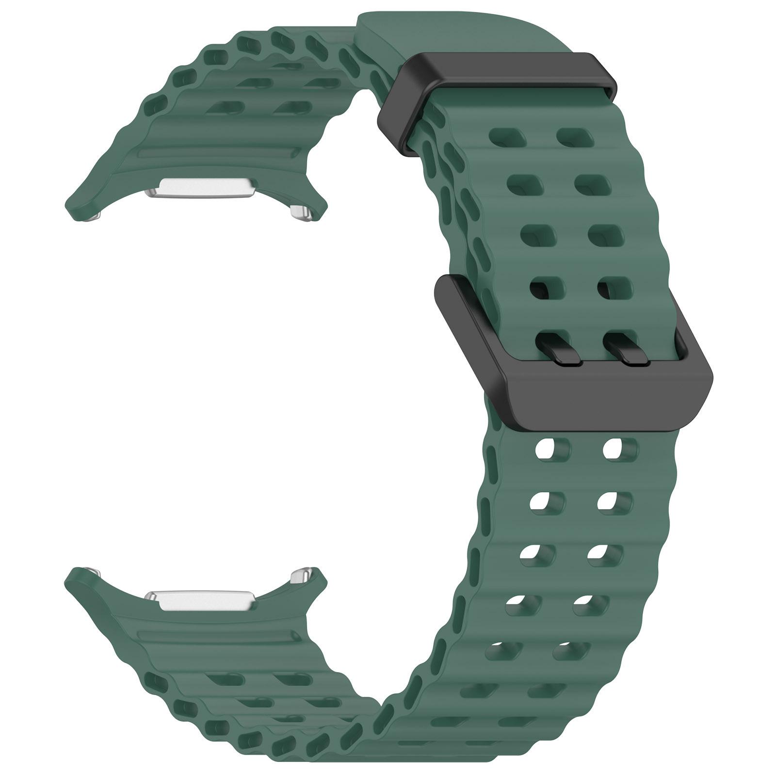 Originales Armband für Samsung Galaxy watch Ultra 47mm Zubehör Marine Silikon Sportarmband Correa Galaxy watch 7 Ultra Band Galaxy watch Ultra