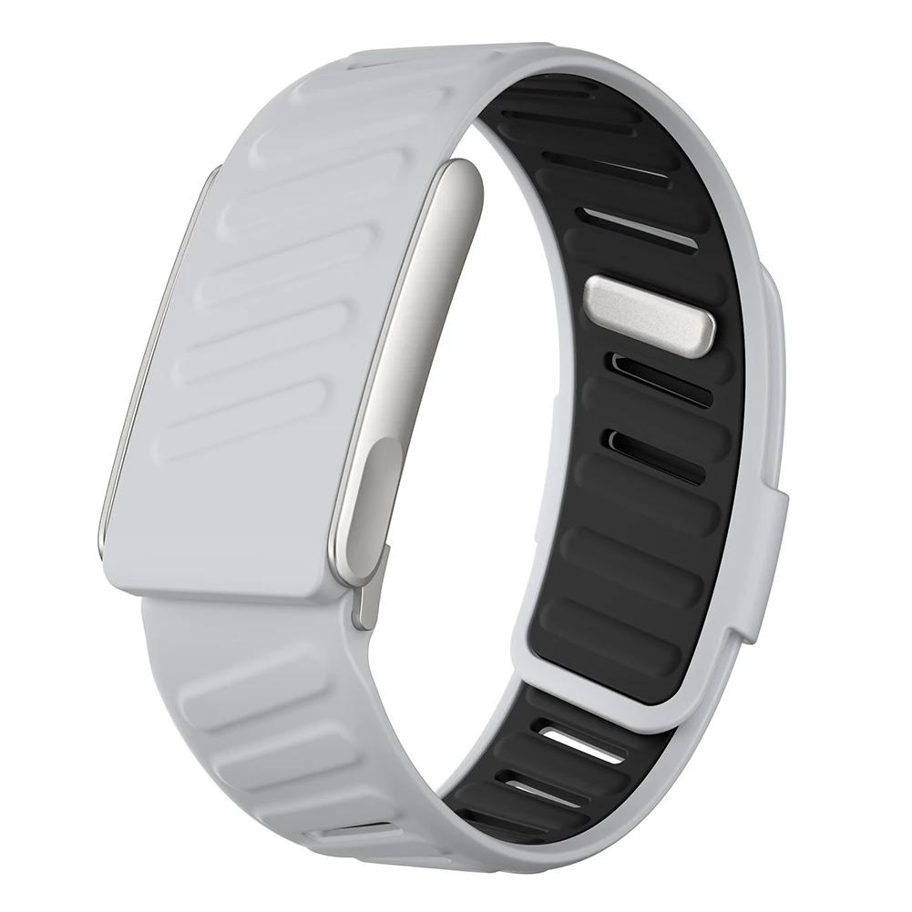 Für WHOOP 5.0/MG SportFlex Armband Weiches Silikon Wasserdicht und Schweißfest Verstellbares Armband 5.0/MG SportFlex Kompatibel for WHOOP 5.0 grau