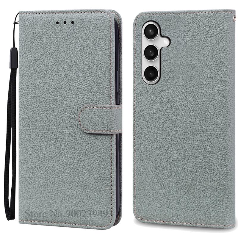 A17 Hülle Für Samsung Galaxy A17 Hülle Brieftasche Leder Klapphülle Für Samsung A17 5G Hülle A175F A176B 4G Handyhülle Coque Fundas Samsung A17 5G 4G graue