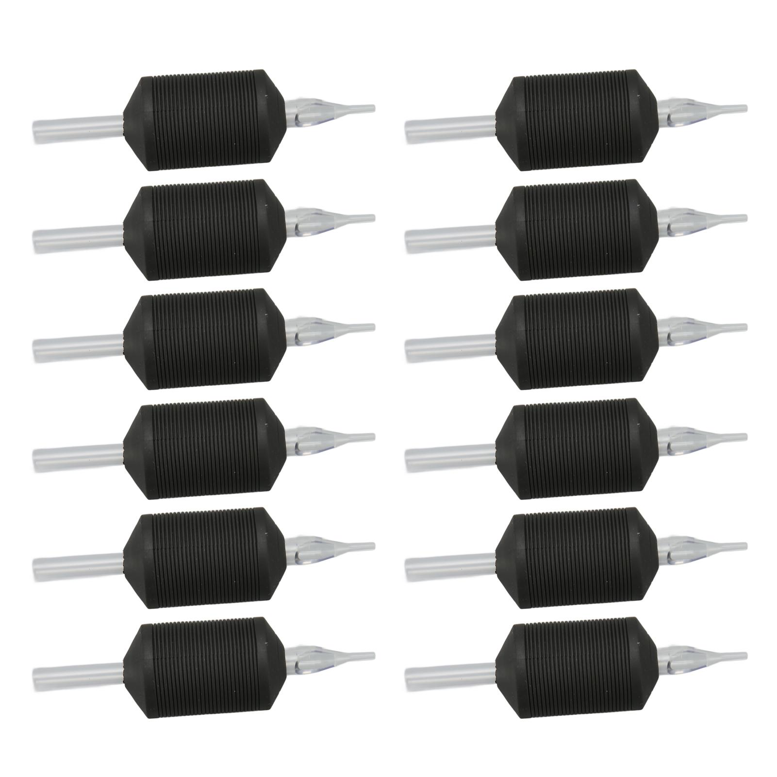 20 Stück Tattoo-Maschinengriff 30mm 5RT Sichere Silikon-Zubehörteile Tattoo-Griff Handstück Schwarz