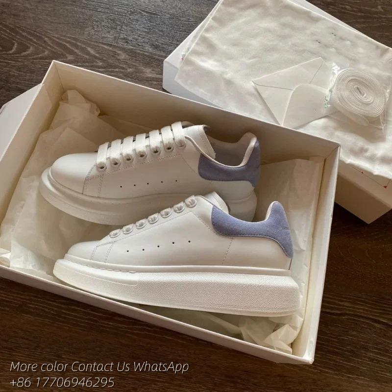 Designer Schuhe Mc quen Sneaker Plateau Sohle Sneaker Leder Sneaker Herren Damen Trainer Gummi Plateau Sohle Schuhe 41 gold