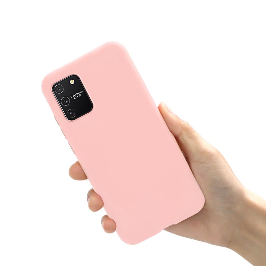Hülle Für Samsung Galaxy S10 Lite Hülle Samsung Note 10 Lite Abdeckung Luxuriöse Weiche Silikon Rückseite Hülle Für Samsung S10 Lite Handyhülle Samsung S10 Lite hellrosa