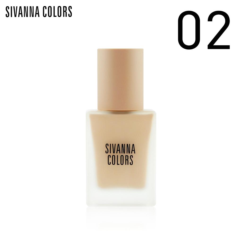 SIVANNA COLORS Sliky Matte Coverage Foundation SPF15 30 g. HF118 – Thailändisches Kosmetik-Make-up 02 Natural Beige