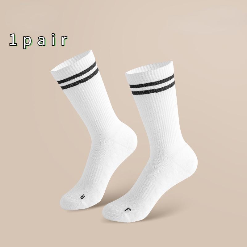 Größe 35-39 Damen Mid-Rise Yoga Socken Pilates Dispensing Rutschfeste Socken Sohle Springen Gymnastik Sportsocken One-size weiß