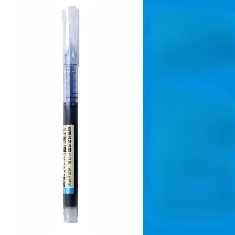 10-1 Teile/satz Hohe Qualität Nadel Typ Gel Stifte Gerade Flüssigkeit Kugelschreiber Kawaii Schreibwaren Schule Bürobedarf Schreiben 10Pcs blau