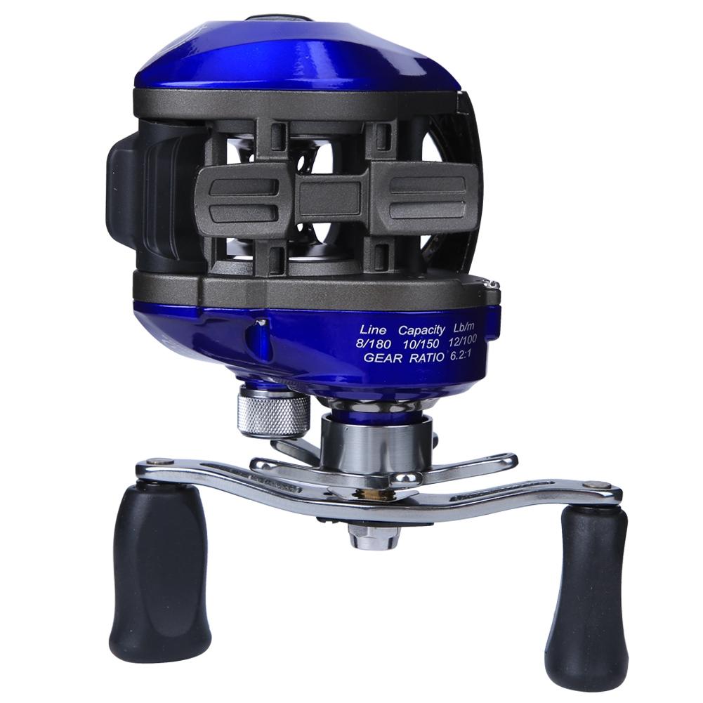 14 Achsen Casting Rolle Weitwurf Anti Explosionsschnur Magnetkraftbremse Angelrolle Tackle(Linke Hand )