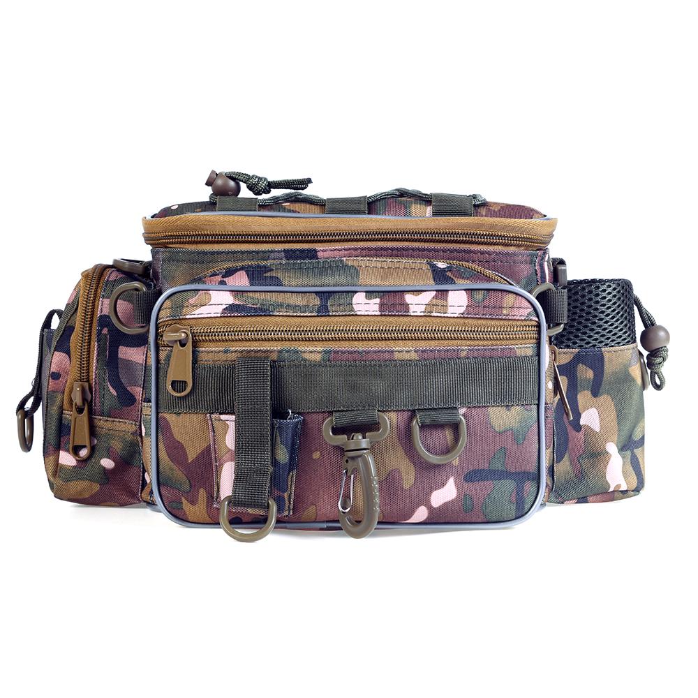 Blusea Tragbare Angelgerät-Tasche für den Außenbereich, einzelne Schulter, Angeln, Taille, Gürteltasche, Tasche zum Angeln