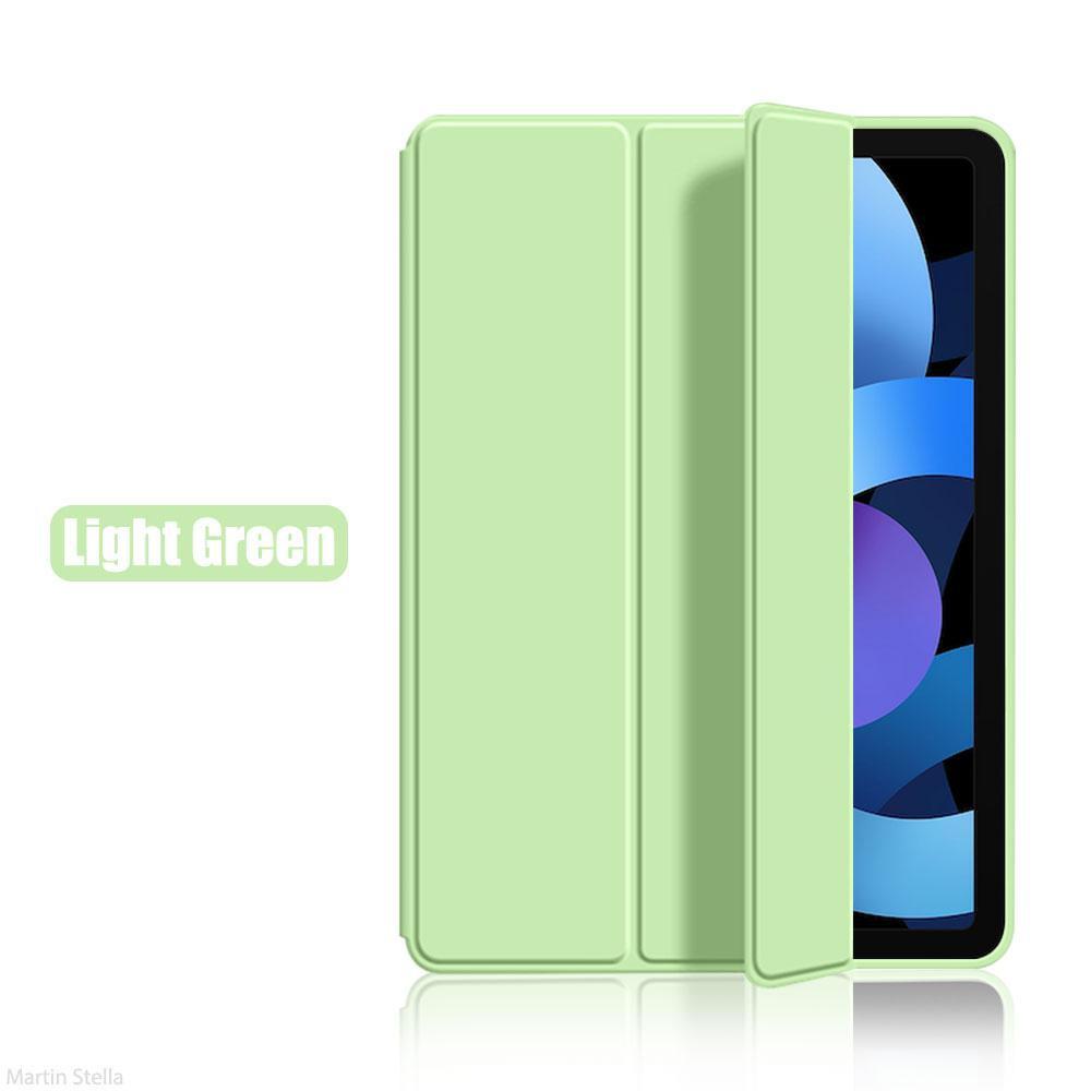 Für das neue iPad 10 2022 10. Generation, weiche Rückseite, schützende Smart Cover-Hülle für iPad Pro 12,9 11 Zoll 2022 2021 2020 2018/iPad 5. 6. 7. 9 IPad 10.2 inch hellgrüne
