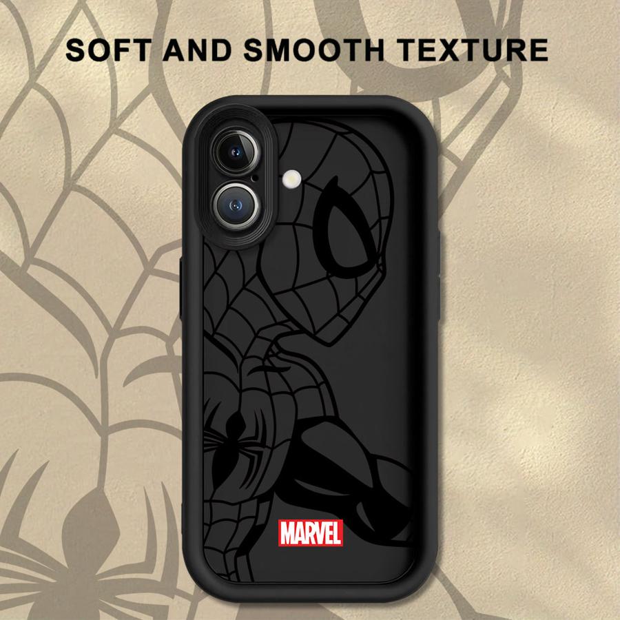Marvel Spiderman Ironman Coole Handyhülle für iPhone 13 12 11 Pro Max 15 16 14 Plus XR 17 Air 16e XS Max Weiche Hülle iPhone 14 Plus