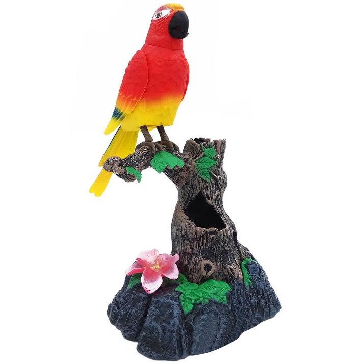 Sprechende Papageien, Vögel, elektronische Haustiere, Büro- und Heimdekoration mit Aufnahme- und Wiedergabefunktion, Stifthalter, Kinderspielzeug, Weihnachts- und Geburtstagsgeschenke