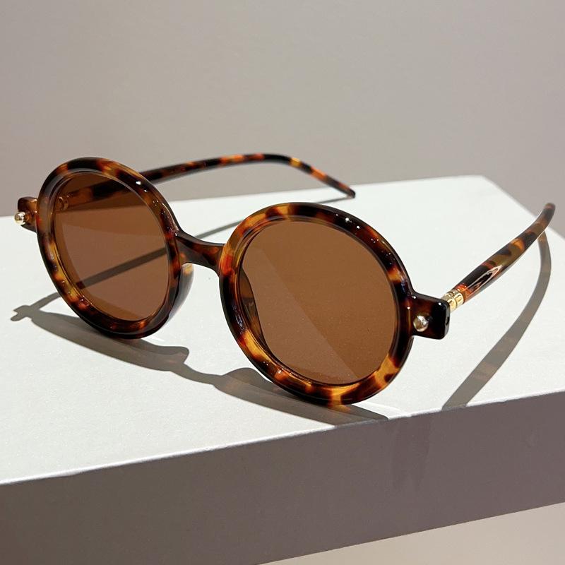 Beliebte Klassische Runde Form Sonnenbrillen Damen Für Männer Stylische Sonnenbrillen Punk Premium Designer Brillen Großes Gestell Brillen UV400 Schutz