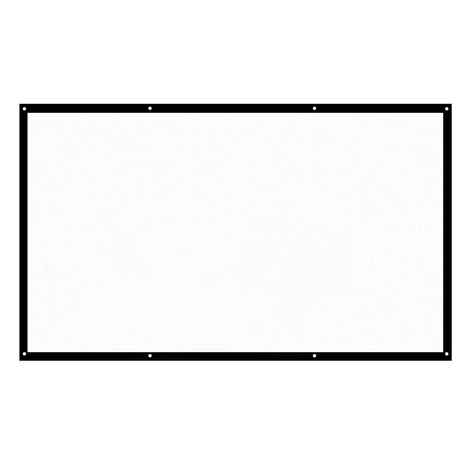 120-Zoll-16:9-Projektorbildschirm, tragbarer HD-Projektionsbildschirm, faltbar, Wandmontage für Heimkino 120-inch