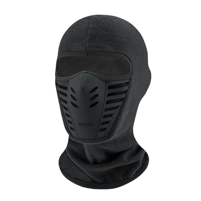 1PC Motorrad Fahrradmaske Fleece Thermal Gesichtsmaske Warm halten Reiten Balaclava Biker Winter Winddichte Skimaske Männer Frauen grau