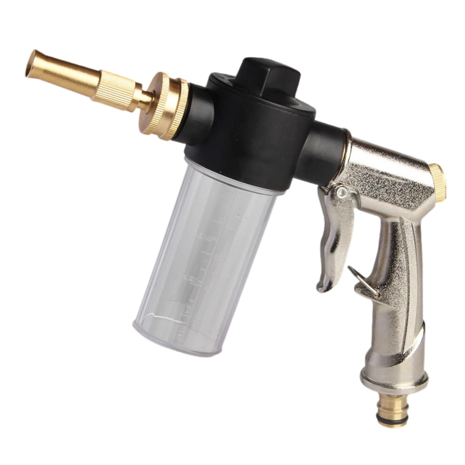 Gartenschlauch-Düse Sprüher 3,5oz Seifenspender Hochdruck-Schaumpistole für Autowäsche, Gartenarbeit und Tierduschen