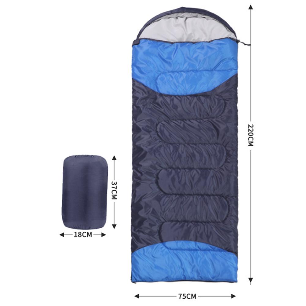 Outdoor-Schlafsack, Thermo-Umschlag, mit Kapuze, wasserdichter Schlafsack für Camping, Wandern 1.1kg