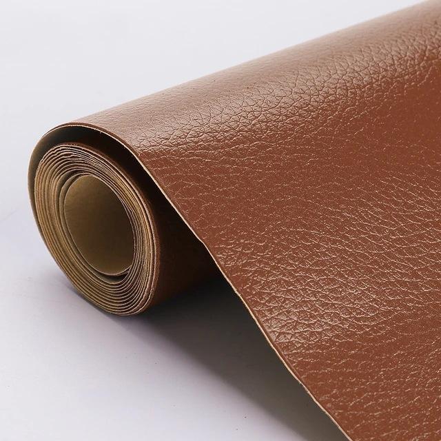 Selbstklebender Leder-Reparatur-Aufkleber für Autositz, Sofa, Zuhause, Leder-Reparatur, Farbreparatur-Patch, Leder-Zubehör 25*30cm hellbraune