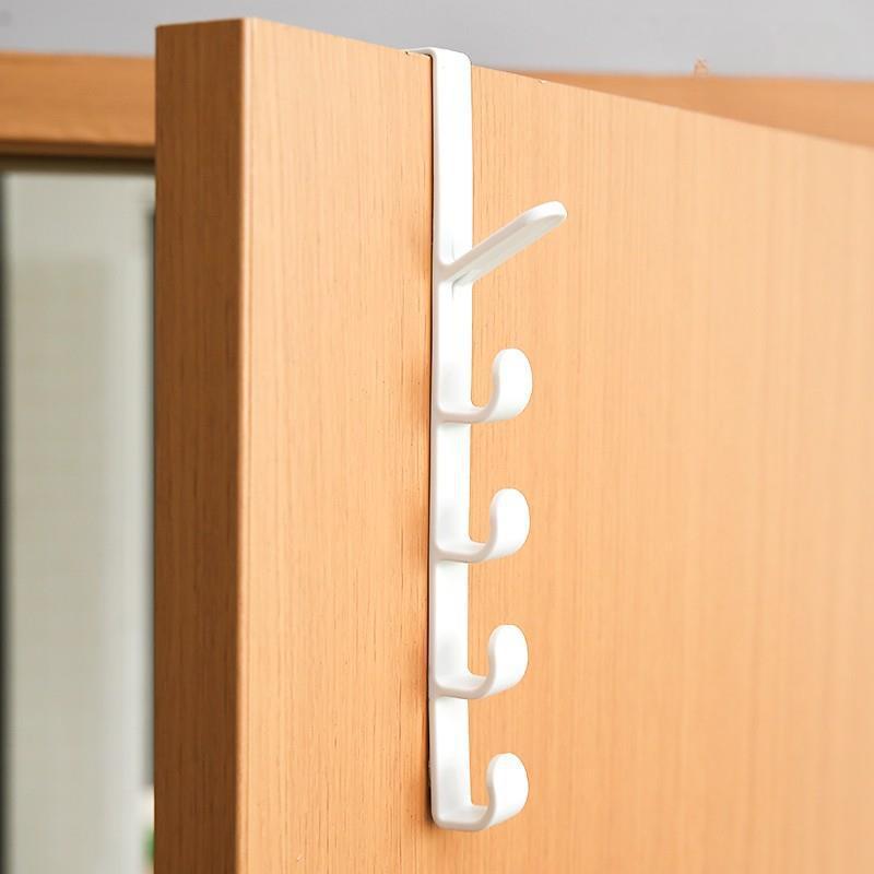1 Stück Schlafzimmertür-Aufhänger, Kleiderständer zum Aufhängen über der Tür, Kunststoff-Aufbewahrungshaken für Zuhause, Geldbörsenhalter für Taschenschienen 1PC weiß