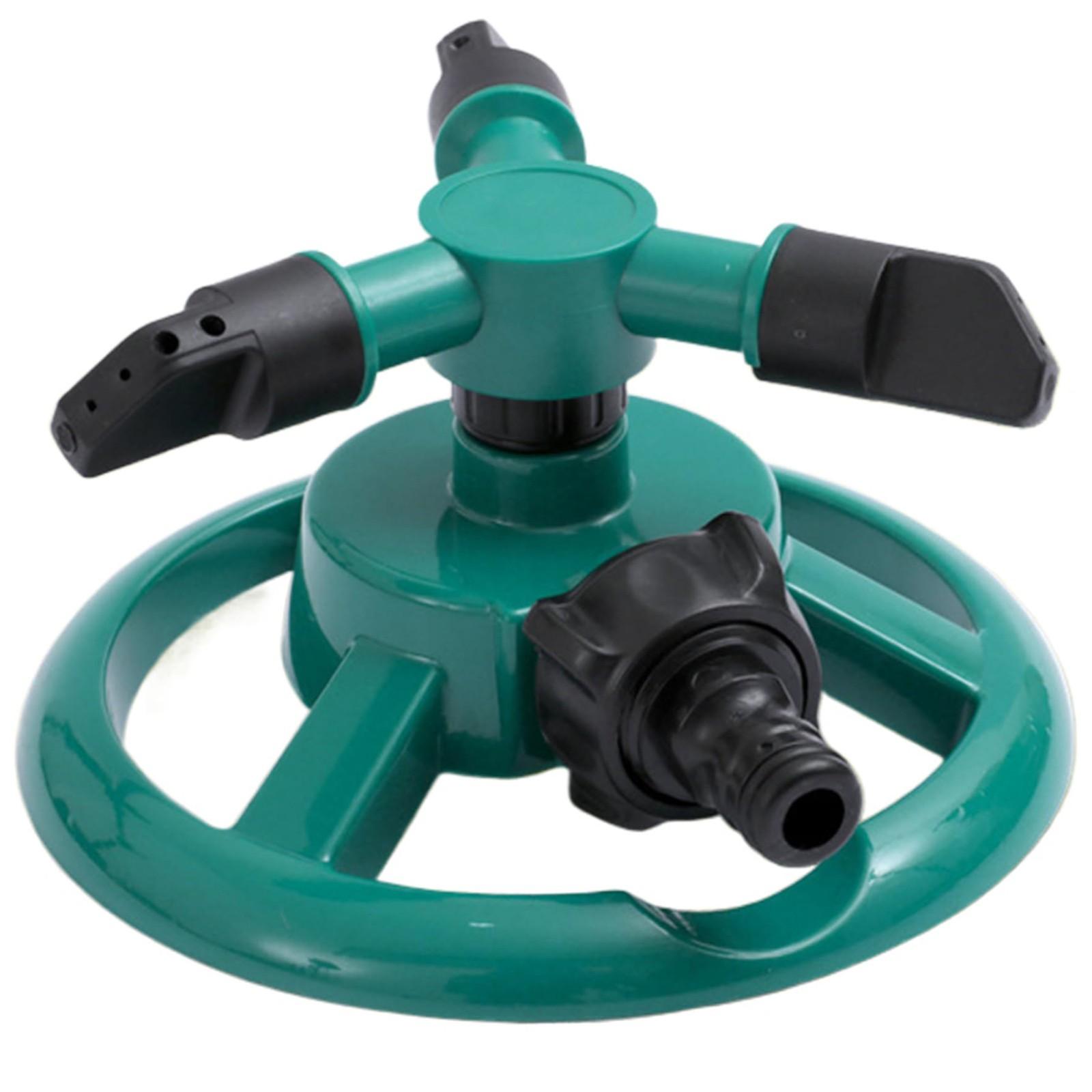 Rasensprenger für den Garten, 360° drehbarer Sprenger, Rasensprenger für große Flächen, Sprenger, Kraftvolle und gleichmäßige Bewässerung für Rasenflächen und Gärten black