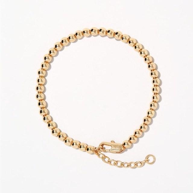 Armbänder Neue Kupfer - Überzogene Gold Perle Armband Kette gold