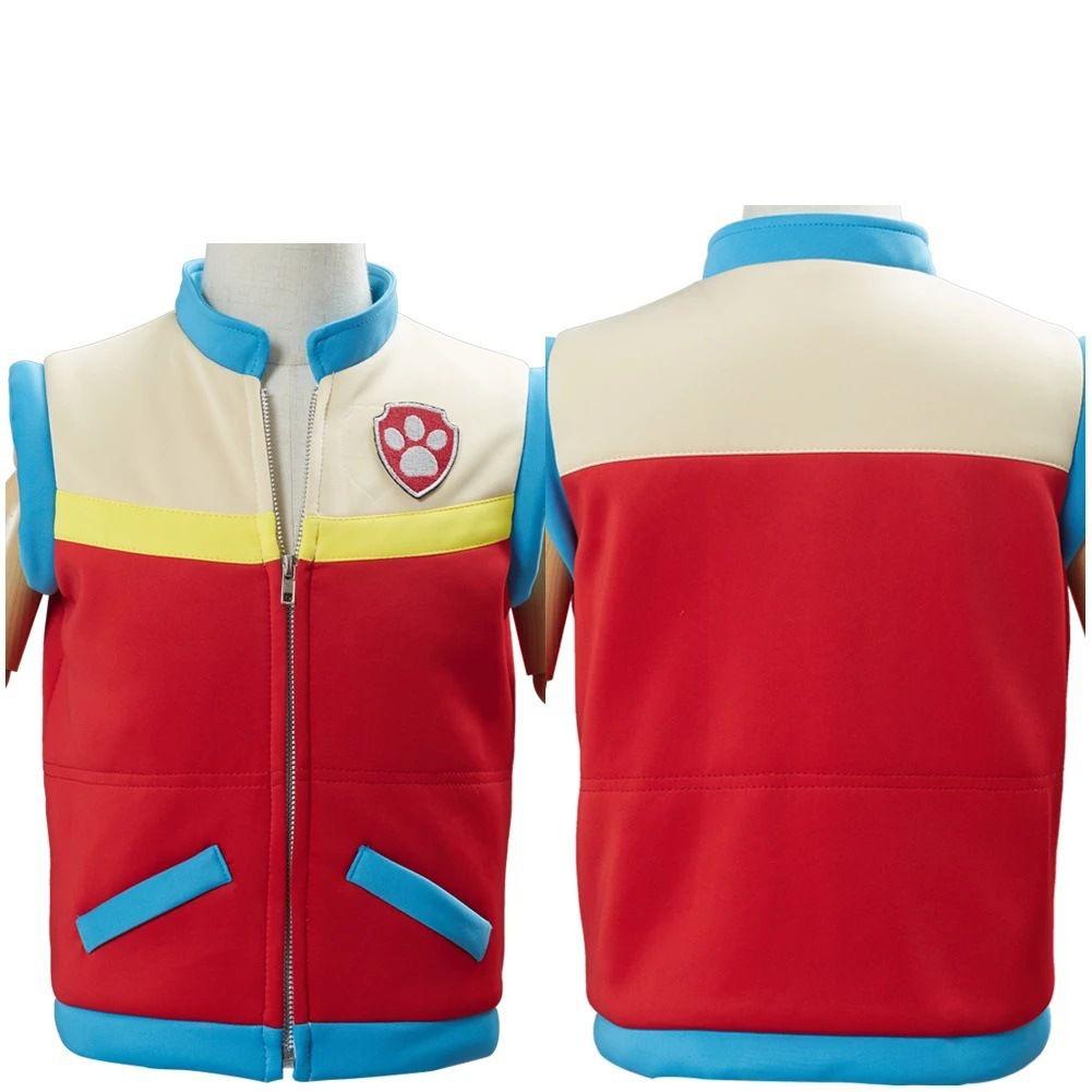 Paw Patrol Ryder Captains Weste Jacke für Kinder und Erwachsene Halloween- und Cosplay-Kostüm Sleeveless,L