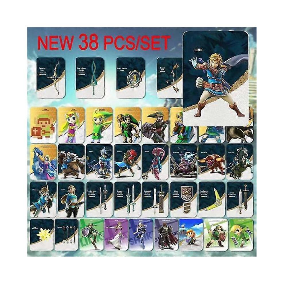 38 Stück/Set NFC Amiibo-Karten für Legend Of Zelda Breath Of The Wild Tears Of The Kingdom Link Karten-Set