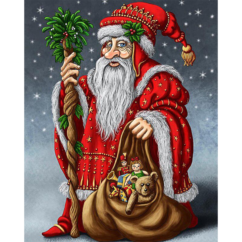 DIY 5D-Diamantgemälde, Weihnachtsgeschenke, alter Mann, Strass-Diamant-Stickerei 20X30CM