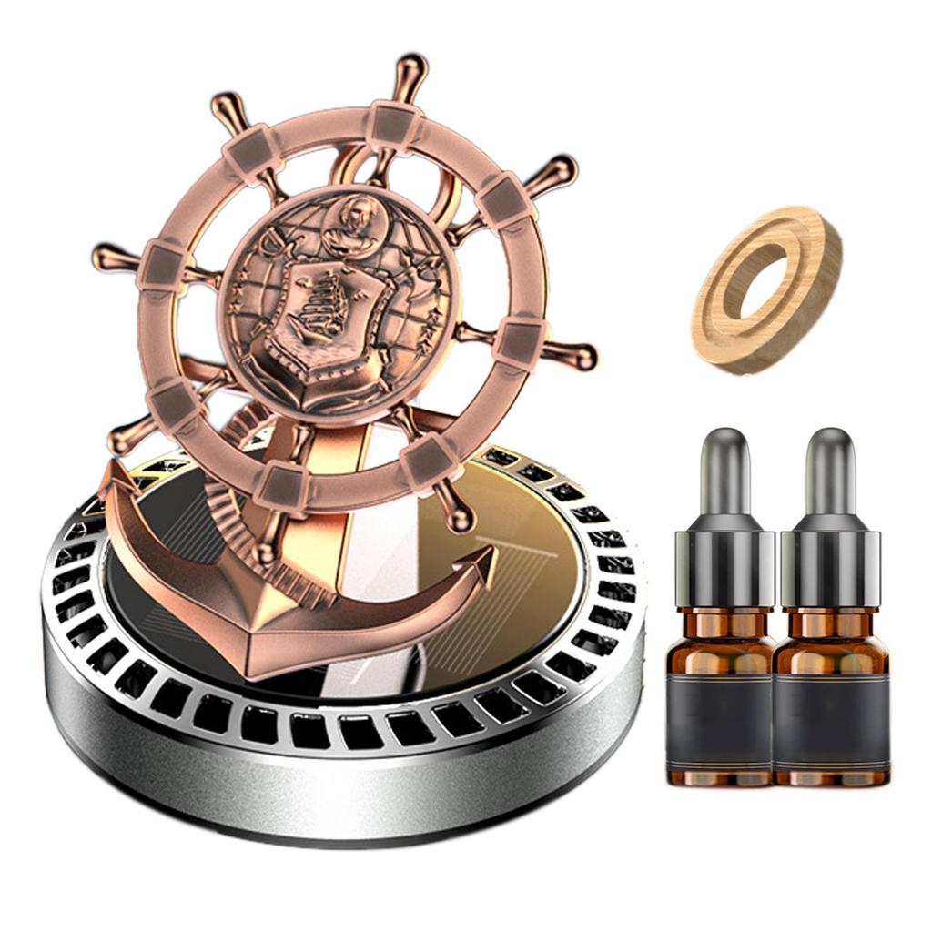 Solar-Auto-Lufterfrischer, Zubehör, Duftdekoration, Auto-Aroma-Zubehör, Innen-Parfüm-Diffusor silber