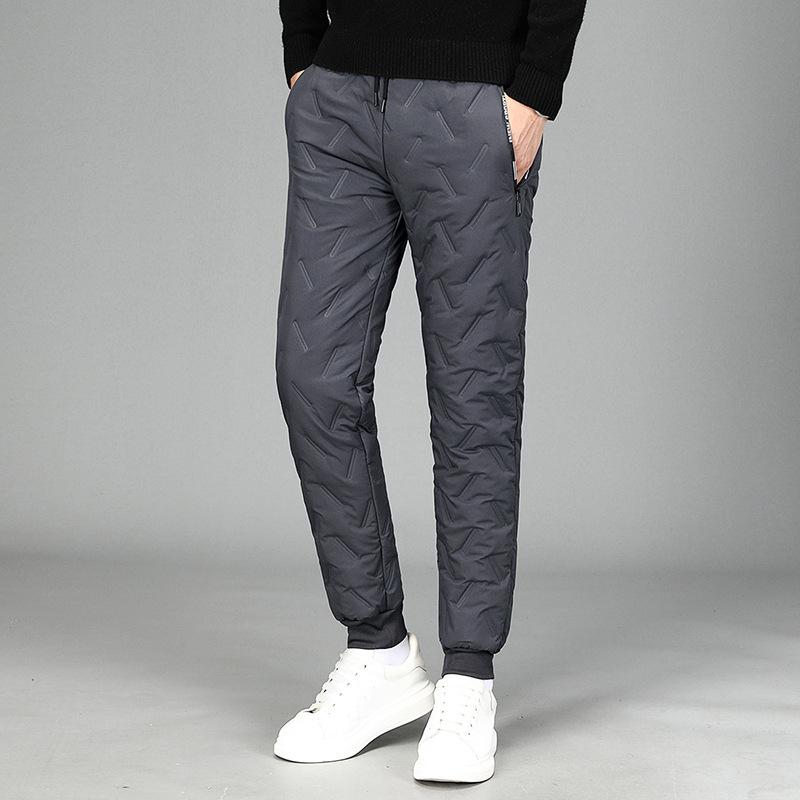 Herren-Winter-Jogginghose mit Fleece-Futter, Thermohose, sportliche Outdoor-Jogginghose, warme Hose, lässige, verdickte, atmungsaktive Hose für Herren 7XL grau