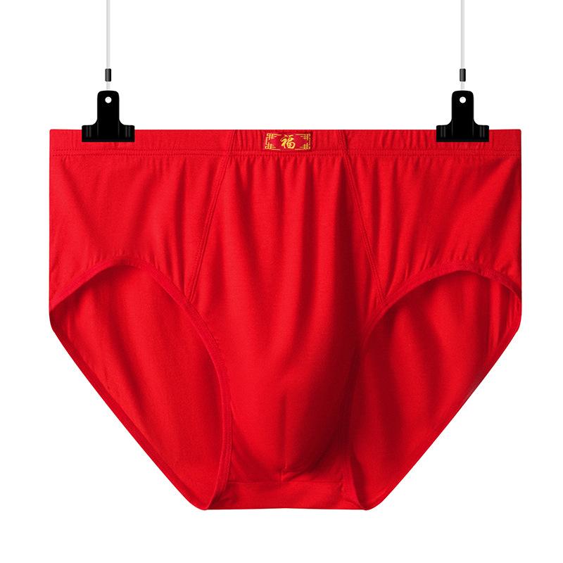 Große Größen Höschen Herren Slips Atmungsaktive Unterwäsche für Männer Shorts Große Unterhosen Bequeme Boxer XL-8XL 6XL rot