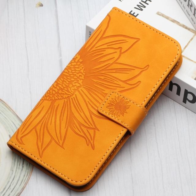 S20 + S20 Plus S20fe Brieftasche Telefonbuchhülle für Funda Samsung Galaxy S20 Fe S20ultra 5g Hülle 3D Sonnenblumen-Schmetterling Lederhülle Samsung S20 gold
