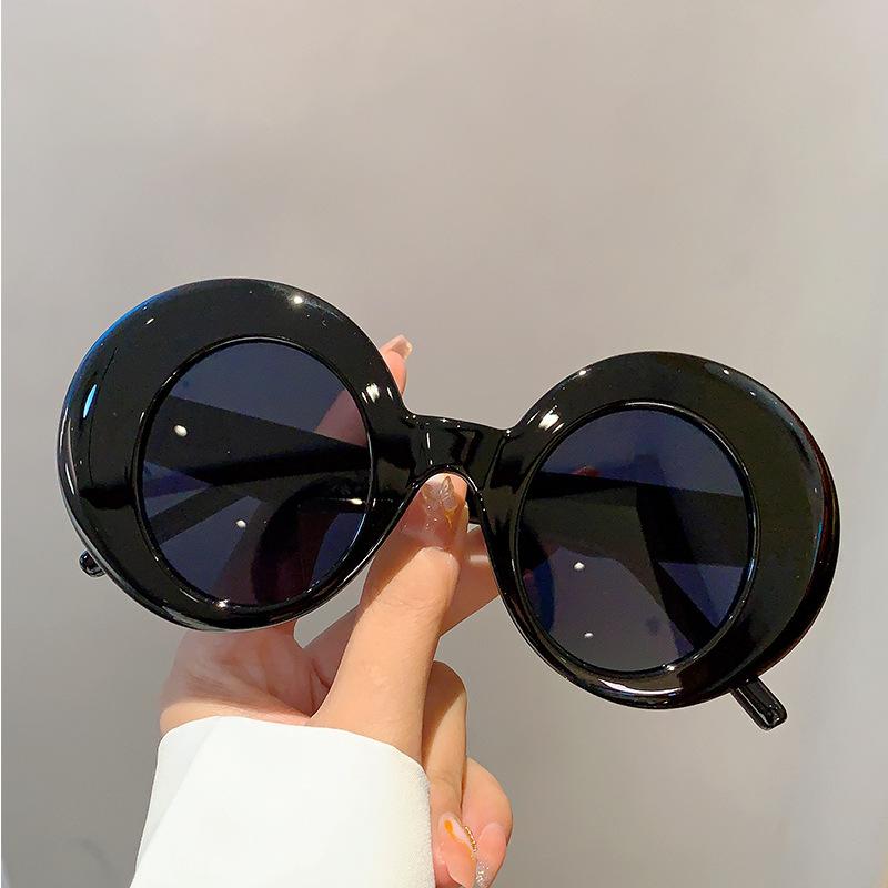 Klassische Große Runde Sonnenbrillen für Damen Herren Kreisförmige Sonnenbrillen Damen Oval-form Brillen Oculos De Sol für Herren Damen Brillen MULTI