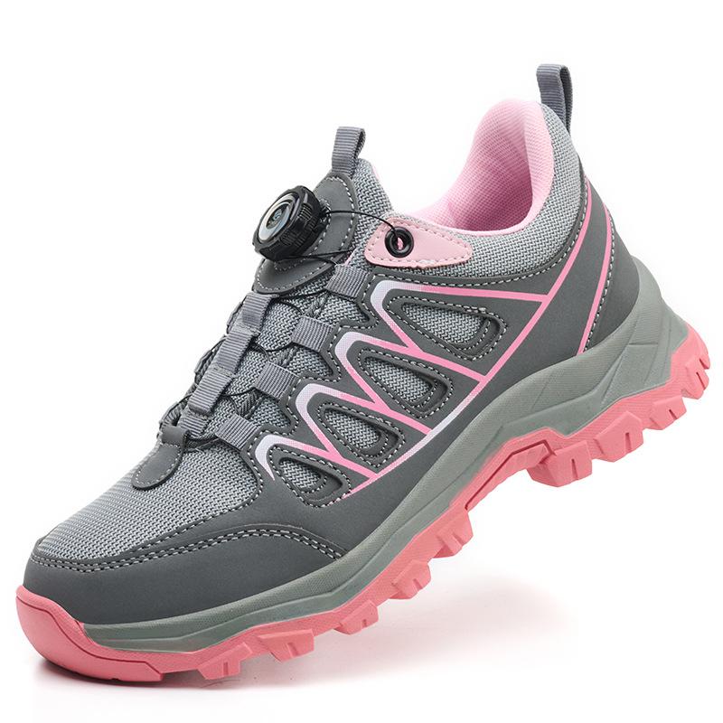Drehknopf Sicherheitsschuhe Damen Stahlkappe Sneaker Anti-Quetsch Anti-Durchstich Arbeitsschuhe Sicherheit Rutschfest Schutz-Sneaker 41