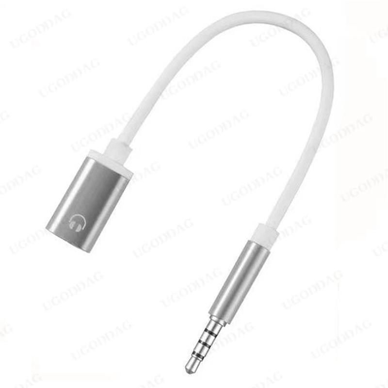 3,5mm Aux Audiobuchse Stereo-Kopfhörer Audio-Splitter Kopfhörer-Splitter Doppel-Adapterkabel für IOS Android Telefon MP3 silber