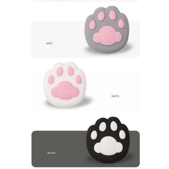 2 Stück Katzenpfoten-Türknauf-Crash-Pad, Stummschaltung, Schranktürgriff, Schloss, Schalldämpfer, Anti-Kollisions-Pad, Wandschutz, winddicht, Türklinken-Pad, Haushaltsbedarf 6 pcs bunt