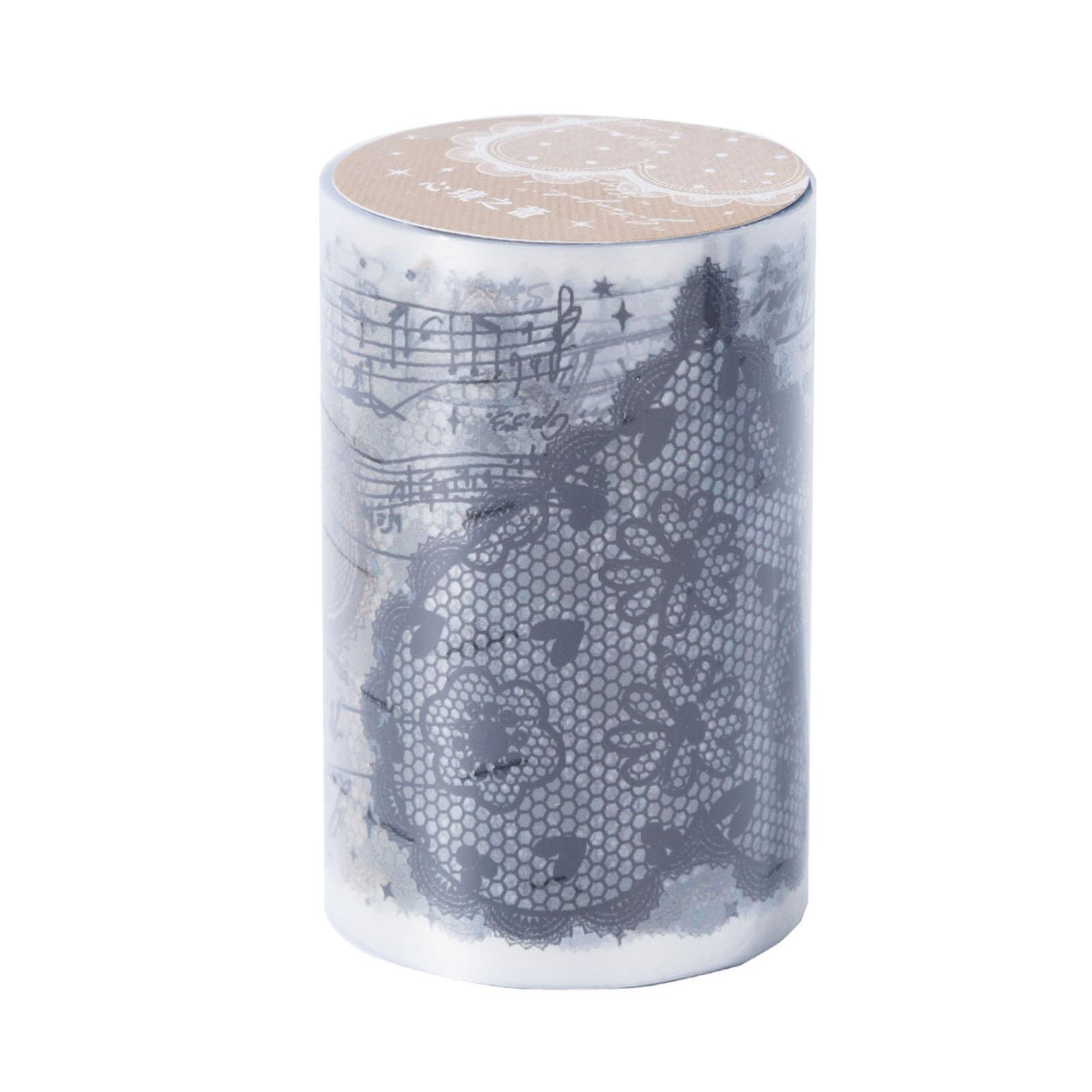 Scrapbook Sticker Tape Retro Spitze Herz Dekorative PET Scrapbooking Sticker Rolle für Journaling