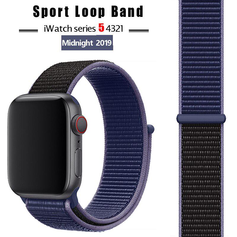 Nylon-Sportarmband für Apple Watch Armband 44 mm/40 mm Apple Watch 6 SE 5 4 3 Armband Iwatch Armband 38 mm/42 mm Armband mit Uhrenzubehör 38mm or 40mm