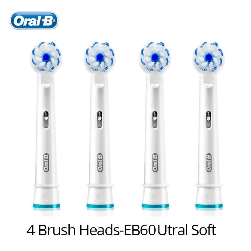 Original Oral B Zahnbürstenkopf Precision Clean Austauschbare Bürstenköpfe für Oral B Rotationstyp Elektrische Zahnbürste 6 Typ HEISS