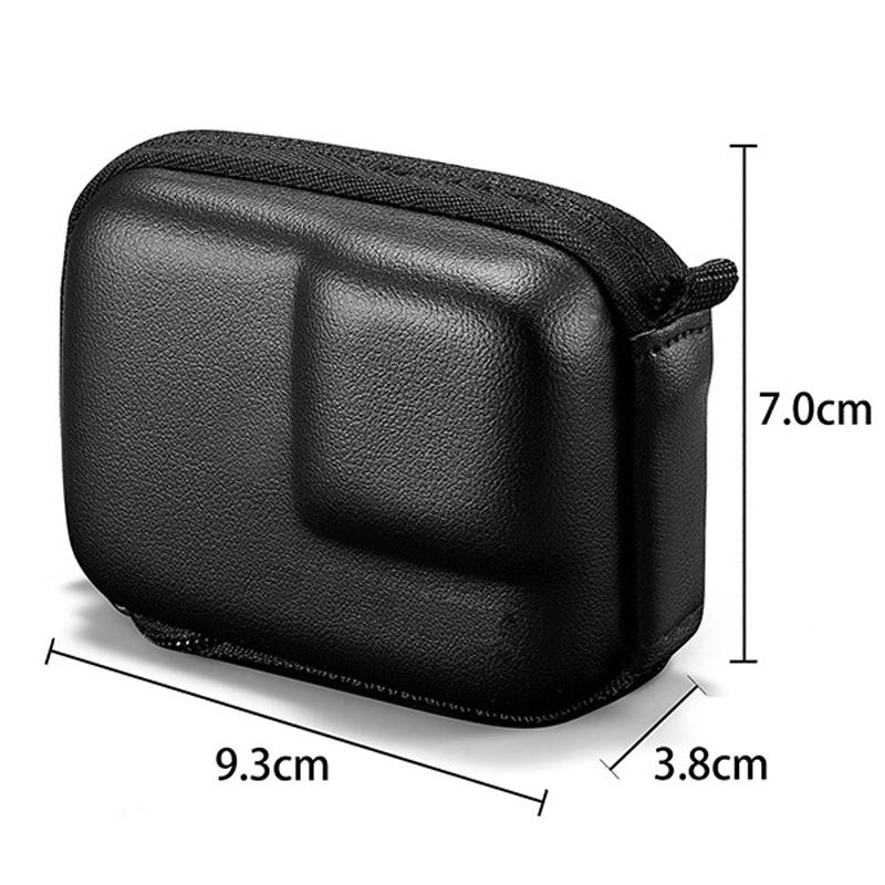 Mini Tragbare Kameratasche Action-Kamera Aufbewahrungstasche für Hero 11 10 9 8 7 für DJI Action-Kamera Grau schwarz