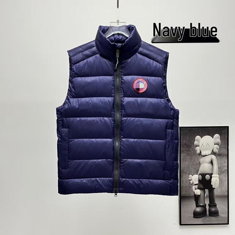 Canada Goose Crofton Daunenweste: Wasserdicht, Ärmellos, Stehkragen, 700 cuin Bauschkraft, Colorblock-Design. Medium