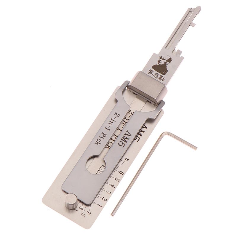 2-in-1 Schloss-Schlüssel Präzisions-Haken- und Dietrich-Set O-Ring-Aufnahme-Kits Wartungs-Reparaturwerkzeug Auto-Entriegelungs-Technik Am5