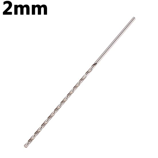 1 Stück 2-5 mm extra lang 160 mm HSS Spiralbohrer mit geradem Schaft Elektrowerkzeug 2 mm