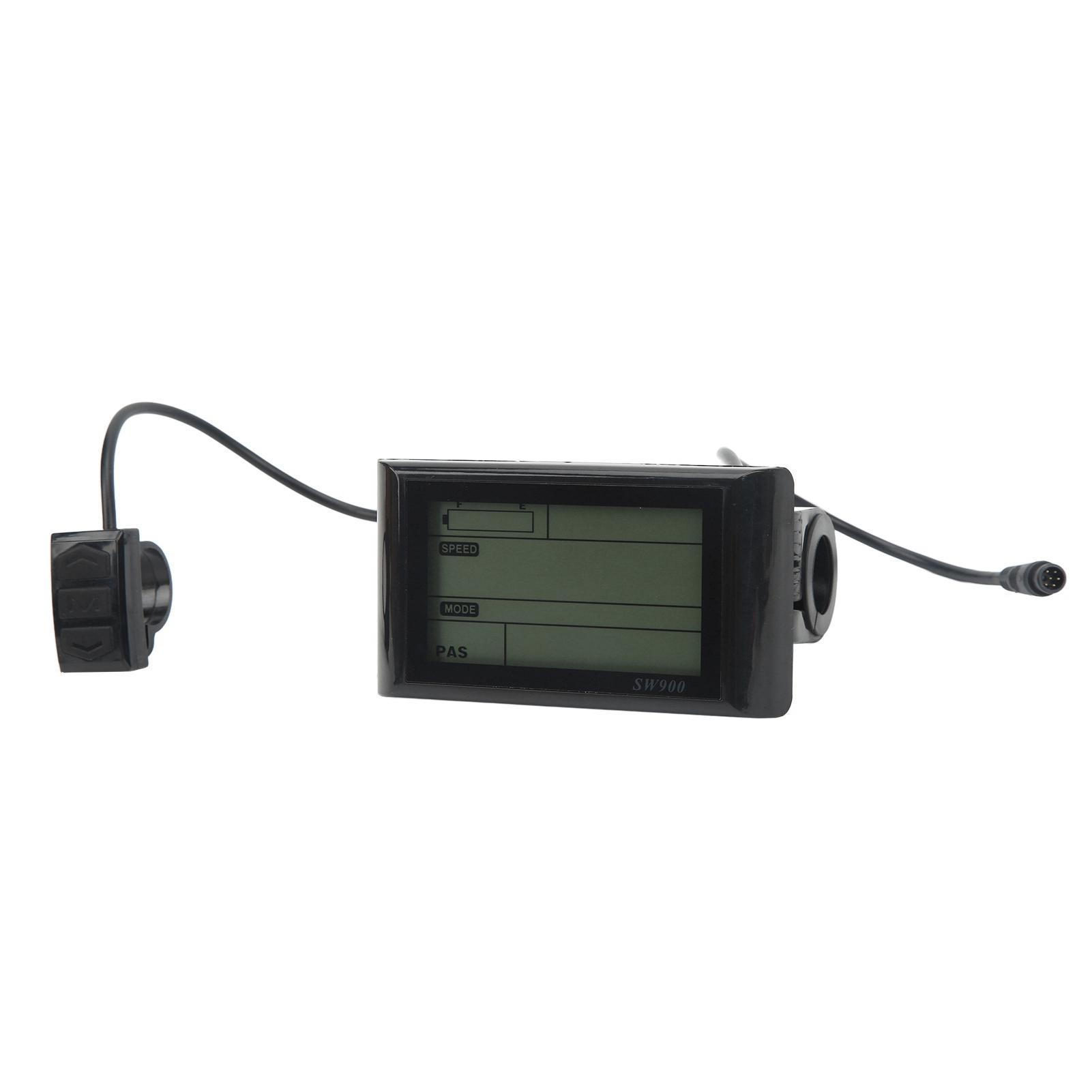 LCD-Display für Elektrofahrräder, Elektroroller, SW900, LCD-Display, Messgerät mit wasserdichtem Anschluss