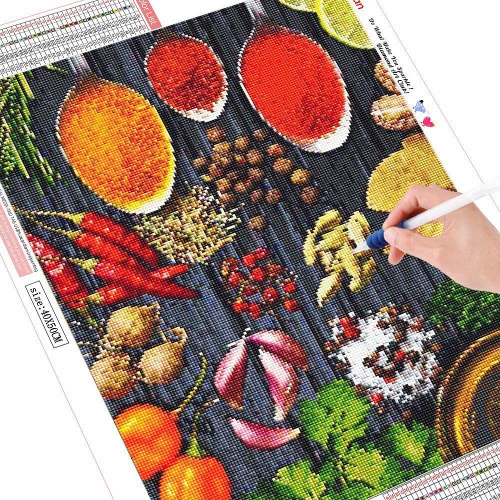 5D Diamant Gemälde Volle Runde Scenic Gewürze Stickerei Verkauf Bild von Strass Diamant 20X30