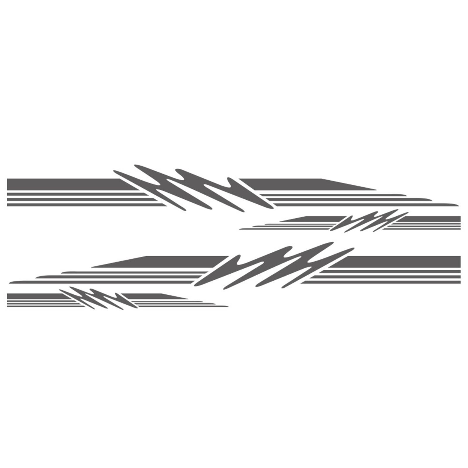 Wohnmobil-Aufkleber, Wohnwagen, Wohnwagen, Wohnwagen, Streifen, grafische Aufkleber, Autoaufkleber, Auto dunkelgraue