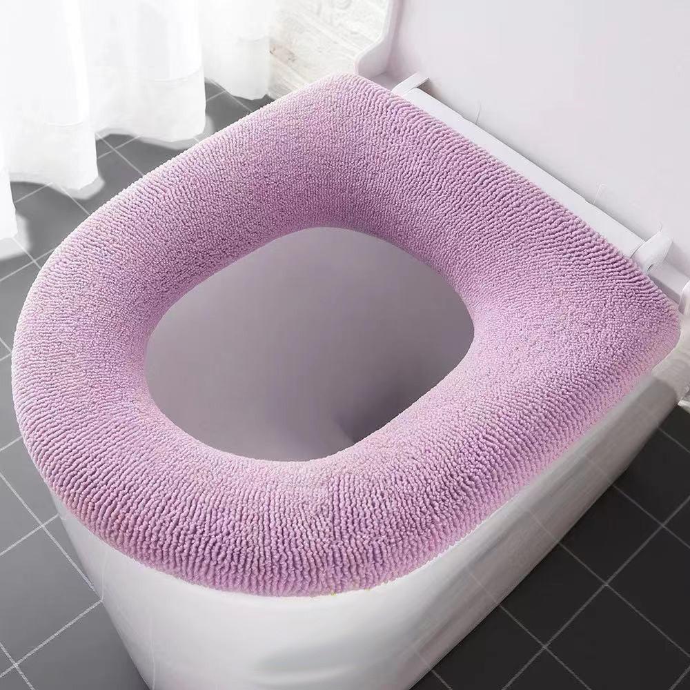 Verdicken Wc Sitz Abdeckung Matte Winter Warme Weiche Waschbar Closes Matte Sitz Fall Wc Deckel Pad Bidet Abdeckung Bad Zubehör rosa
