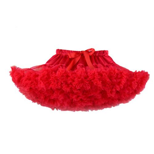 Kinder Mädchen Tüll Rock Baby Mädchen Kleidung Tutu Pettiskirt Rock Mode Mädchen Kleidung Prinzessin Röcke Rock Für Mädchen Kleidung 5-7years rot