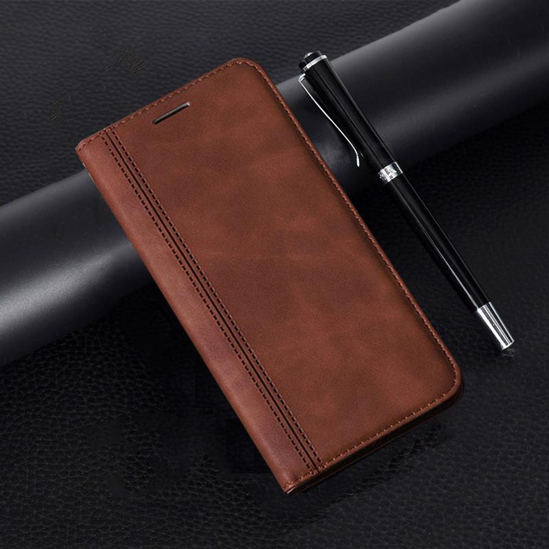 Telefon Fall Für Samsung Galaxy M32 Buch Leder Brieftasche Flip Stand Abdeckung Für Samsung Galaxy M32 M 32 4G 5G Stoßfest Bumper Cases Samsung Galaxy M32 5G braun