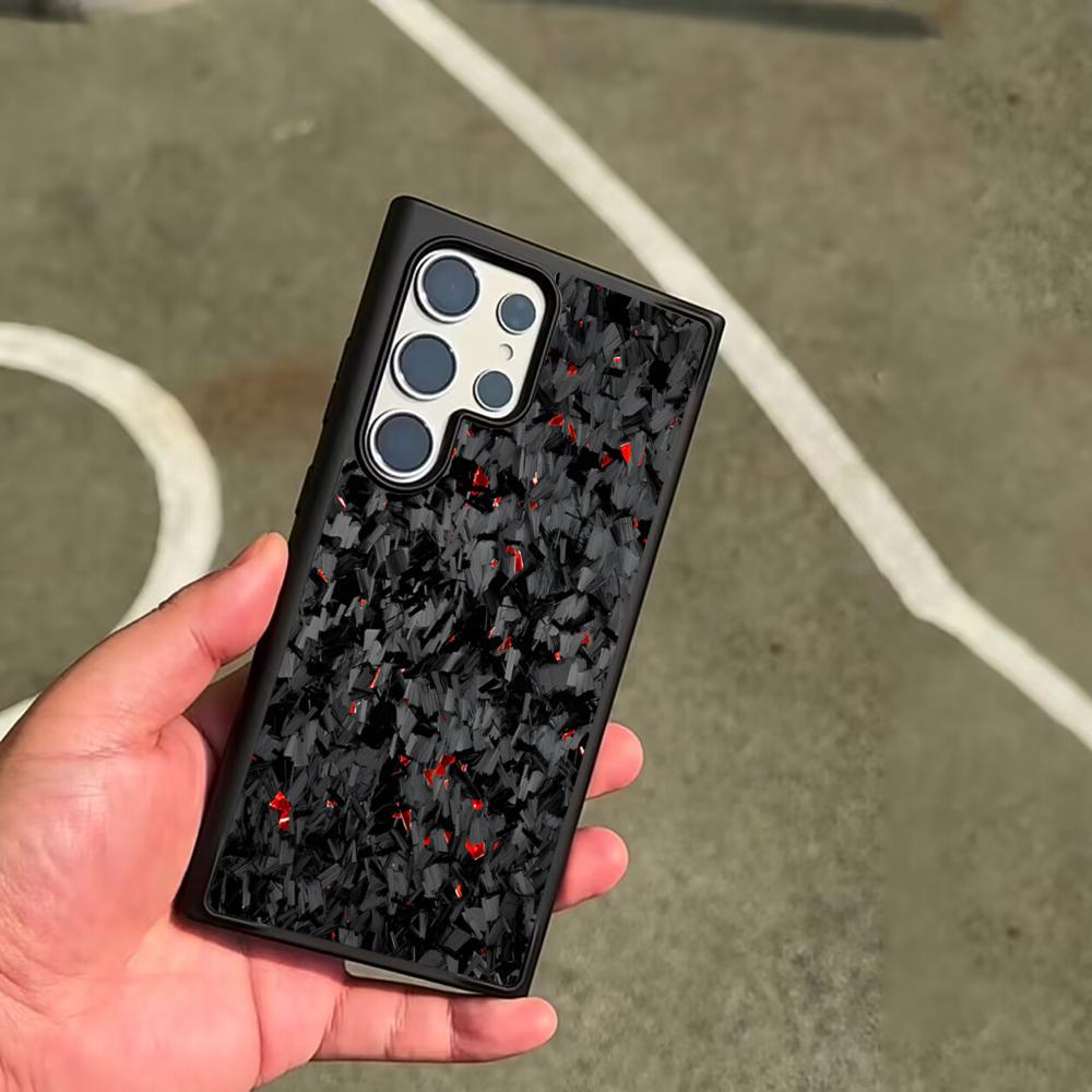 Carbon & Schmiedekohlefaser Handyhülle Für SAMSUNG Galaxy S26 S25 S24 S23 S22 S21 S20 FE Plus Ultra Cover Galaxy S24 Ultra