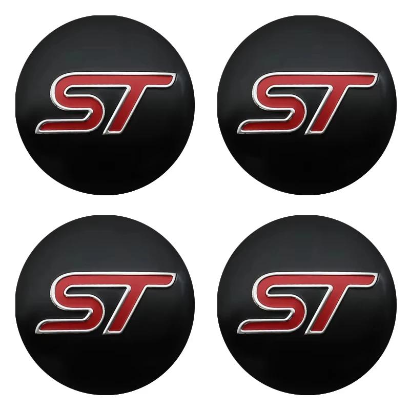 4Pcs 60mm Auto ST Emblem Rad Center Hub Cap Aufkleber Rad Center Hub Abdeckung für FORD 56mm Wheel Center Hub Cap Sticke