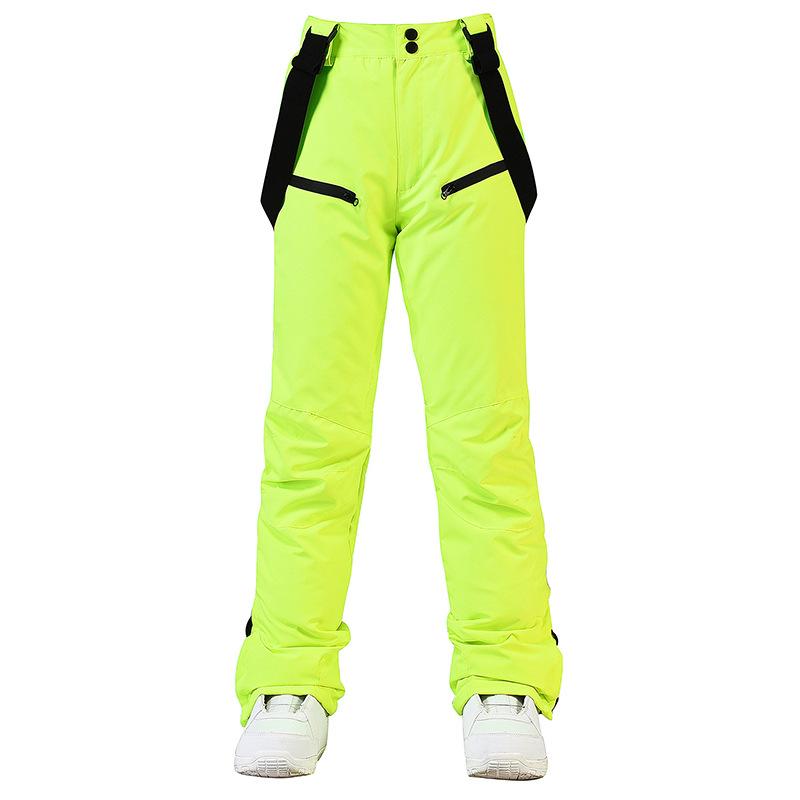 Neue Stil Skihosen Männer und Frauen Hosenträger Skihosen Winter Winddicht Wasserdicht Warm Verdickte Single-board Doppel-board Ski Hosen XL